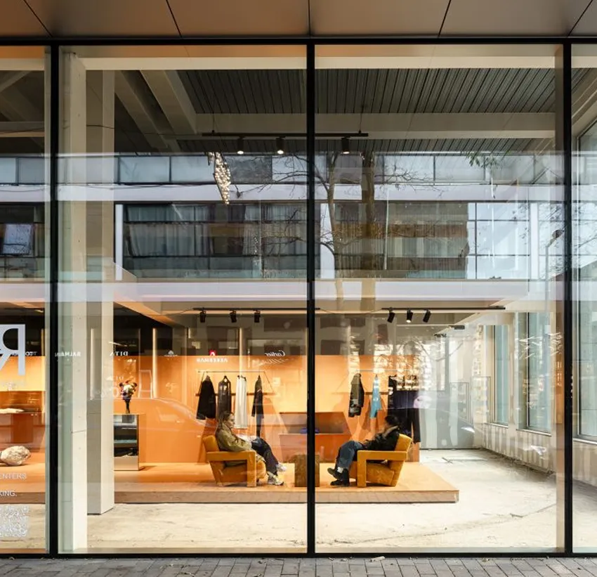 Interieur van Crystal House in Rotterdam
